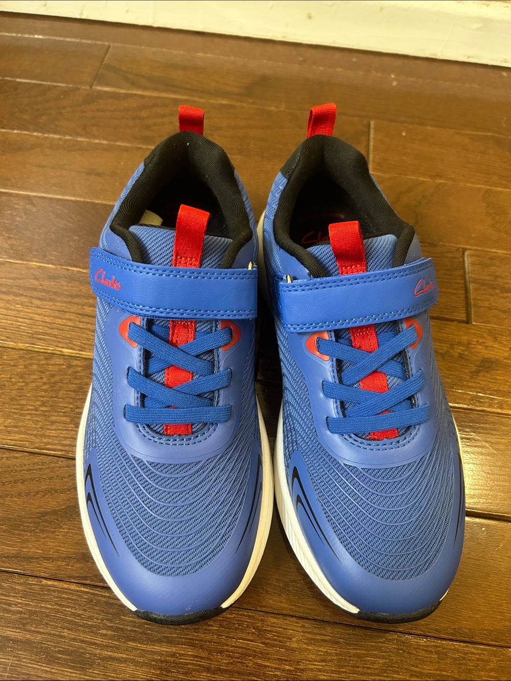 Clarks Kids Blue and Red Athletic Sneakers